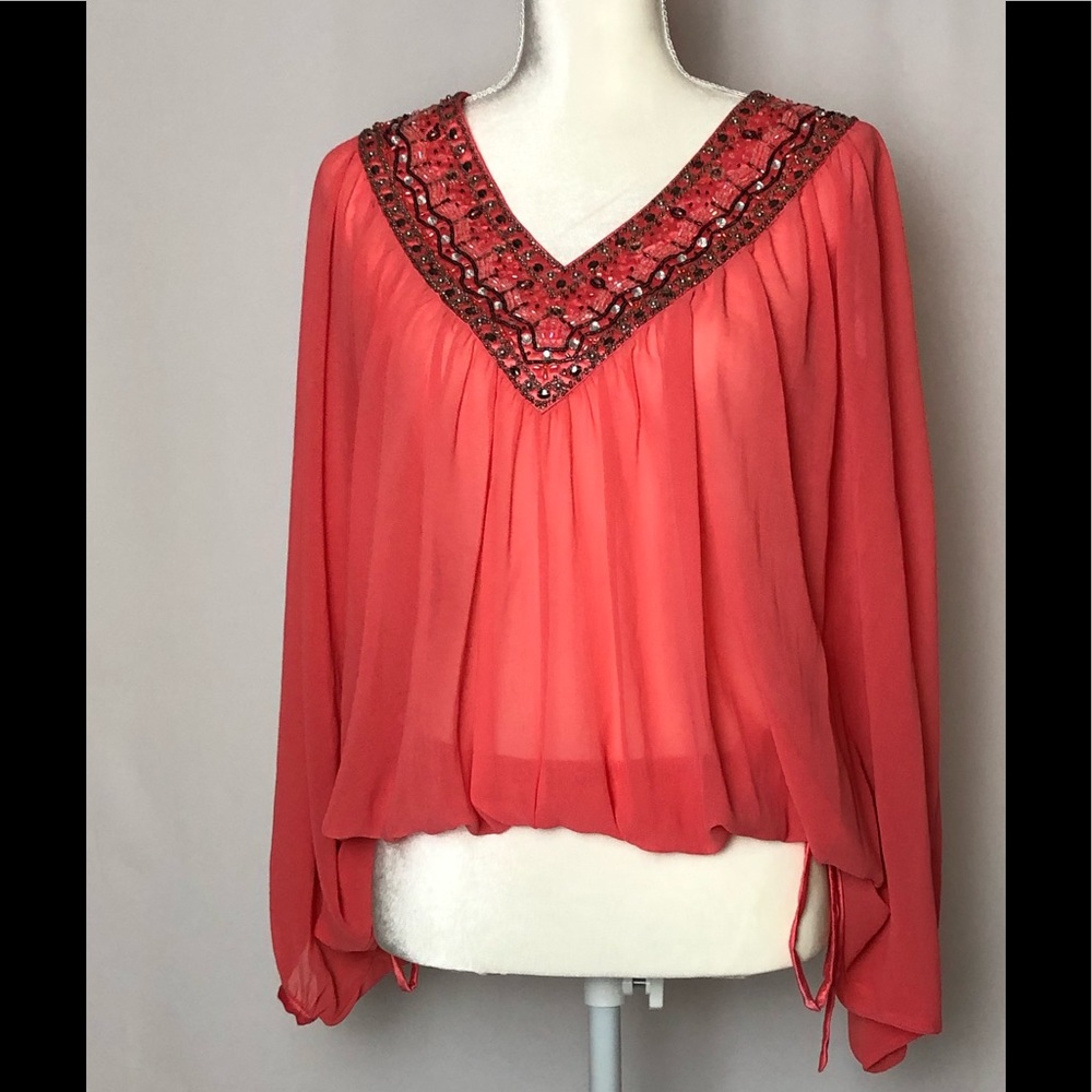 Arden B Beaded Blouse